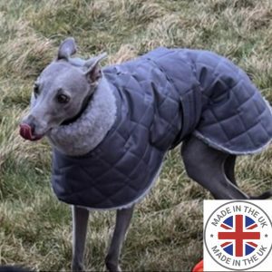 Waterproof greyhound coat with Sherpa fleece lined winter coats ,greyhound , whippet, lurcher, Italian Greyhound, extra warm coats