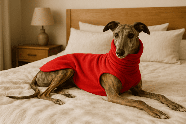Fleece Jumper for Whippets, Greyhounds & Sighthounds – Warm, Soft & Custom Fit