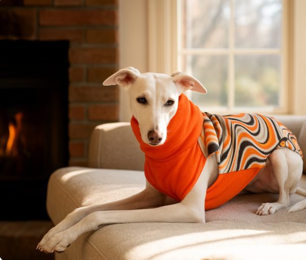 Whippet fleece jumper- sleeveless greyhound sweater for dogs - Image 5