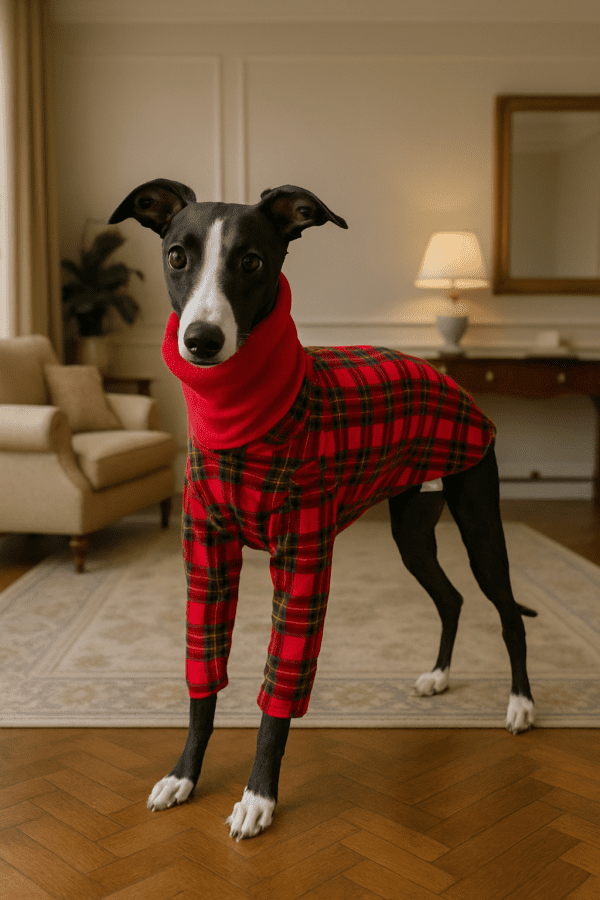 Cozy Handmade Polar Fleece 2-Leg Pajamas for Sighthounds – Italian Greyhound, Whippet, Lurcher & Greyhound Sleepwear - Image 8