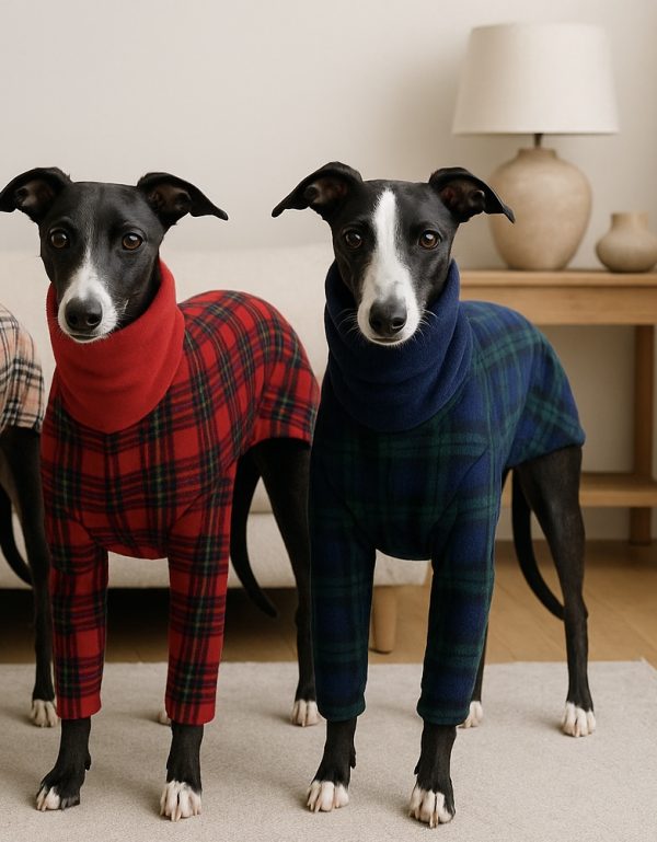 Cozy Handmade Polar Fleece 2-Leg Pajamas for Sighthounds – Italian Greyhound, Whippet, Lurcher & Greyhound Sleepwear - Image 6