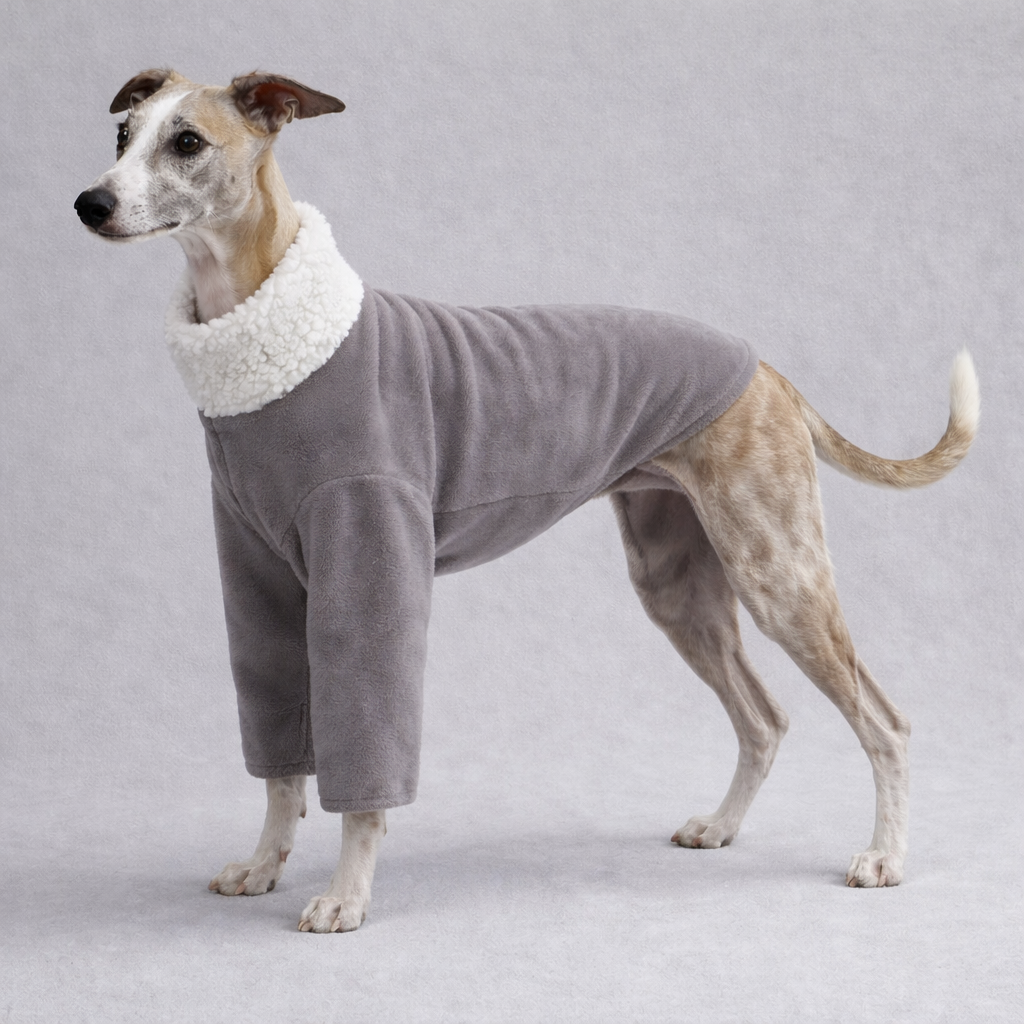 Whippet and greyhound Pyjamas – 2 Leg, Stretchy & Fully Lined In Sherpa - Image 4