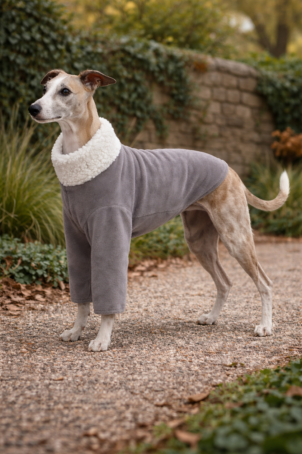 Whippet and greyhound Pyjamas – 2 Leg, Stretchy & Fully Lined In Sherpa