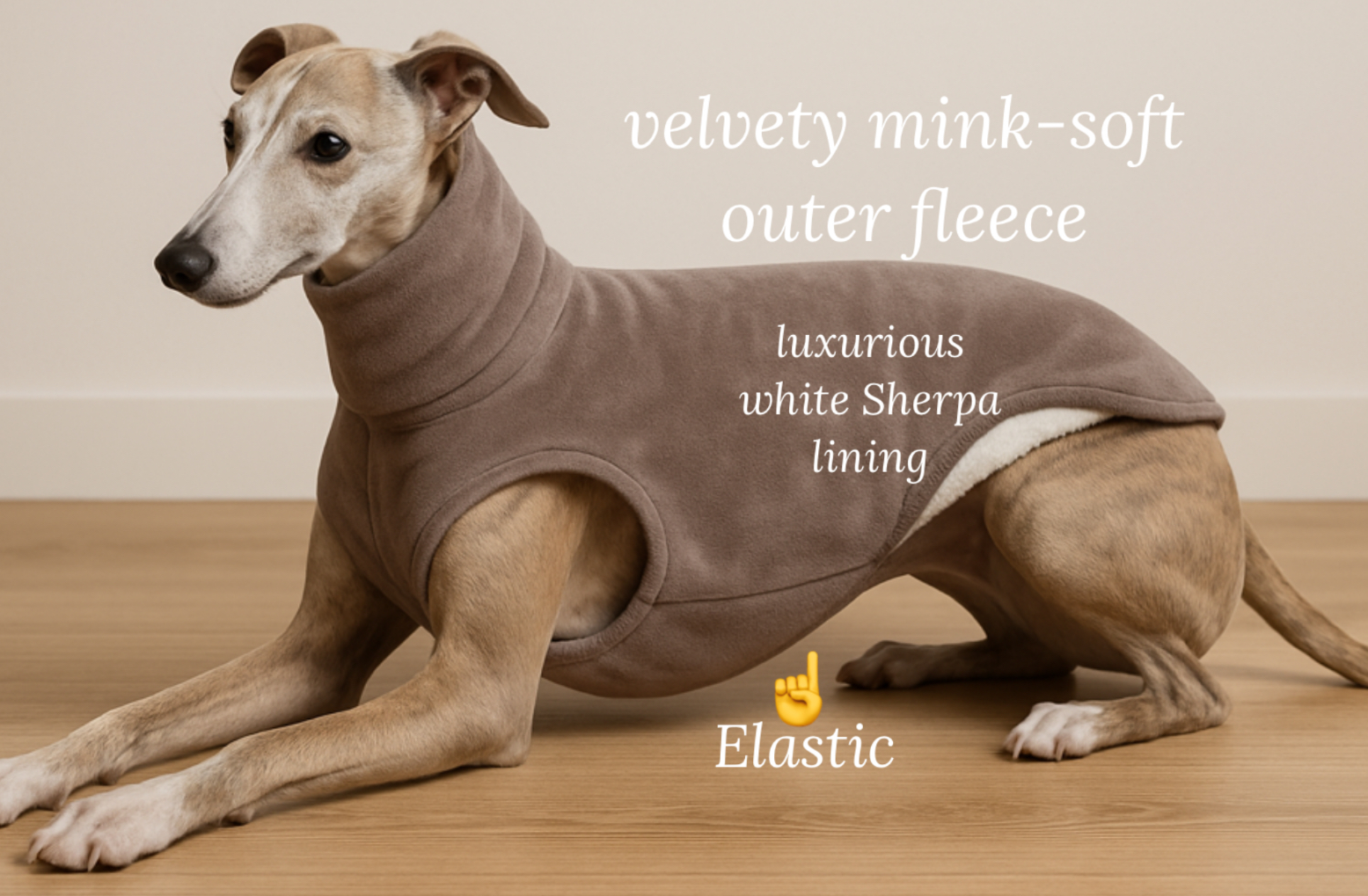Luxury Sherpa Fleece Sweater for Whippets & Greyhounds - Image 5