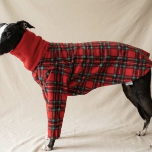 Fleece Whippet Pyjamas (2 Leg) – Warm Dog Pyjamas for Greyhounds & Sighthounds