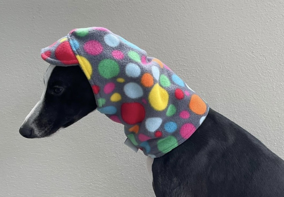 Polar Fleece Whippet & Greyhound Snood Hat – Soft, Warm Neck Warmer for Sighthounds - Image 12