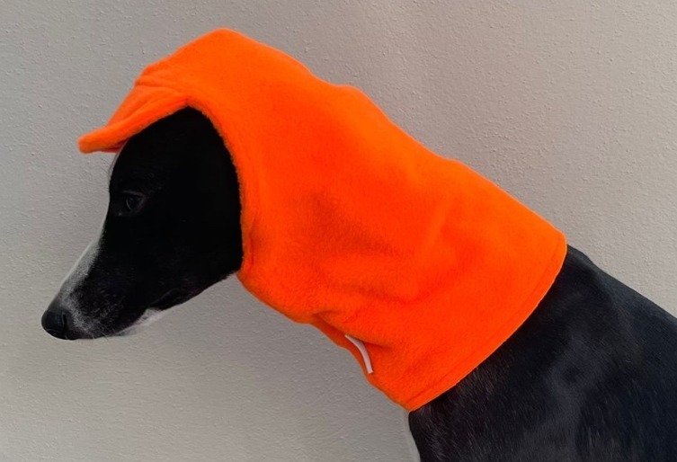 Polar Fleece Whippet & Greyhound Snood Hat – Soft, Warm Neck Warmer for Sighthounds - Image 4