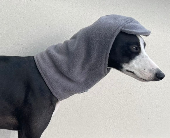 Polar Fleece Whippet & Greyhound Snood Hat – Soft, Warm Neck Warmer for Sighthounds - Image 5