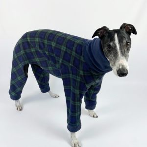 Fleece Whippet Pyjamas – Warm Cosy Dog Pyjamas for Greyhounds