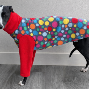 Whippet fleece pyjamas - greyhound fleece pyjamas