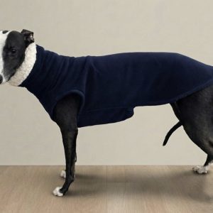 Whippet Fleece Jumper in Sherpa | Chunky Warm Jumper for Whippets & Greyhounds