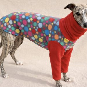 Whippet Pyjamas 2 Leg Fleece – Dog Pyjamas for Whippet, Italian Greyhound, Lurcher & Greyhound