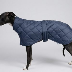 Whippet Quilted Coat with High Neck – Waterproof Winter Coat for Greyhounds & Lurchers