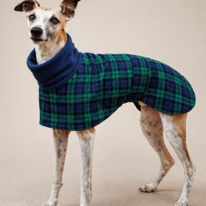 Whippet Fleece Coat – Warm Slip On Dog Coat for Whippets, Greyhounds & Lurchers, Easy Winter Coat