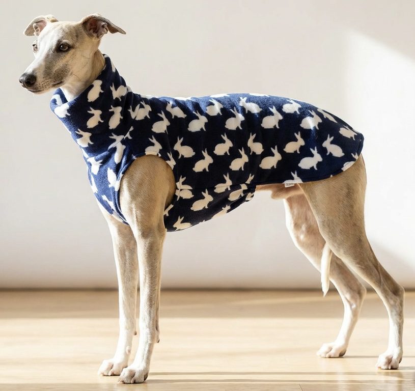 Whippet Fleece Jumper – Handmade Sighthound Sweater for Whippets, Italian Greyhounds & Greyhounds - Image 2